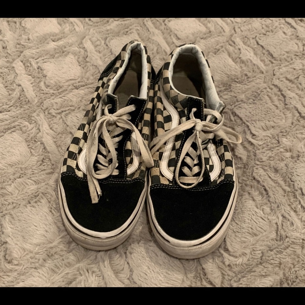 Black and white checkered tie VANS